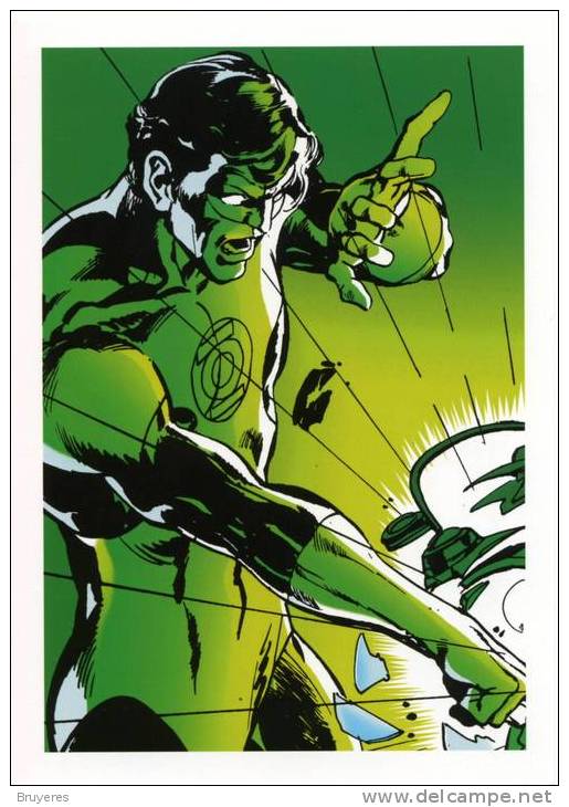 Entier Postal Des USA Sur Carte Postale Avec Timbre Et Illustration "Green Lantern" - 2001-10