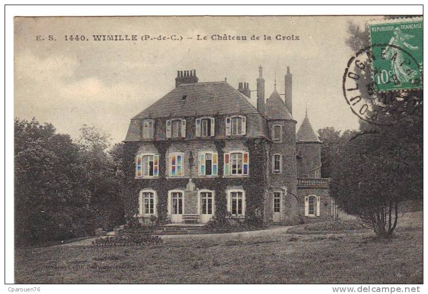 Wimille Le Château De La Croix Cpa Pas De Calais 62 Circulée Timbrée - Altri & Non Classificati