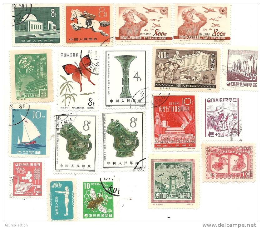 LOT DE TIMBRES CHINOIS - Collezioni & Lotti