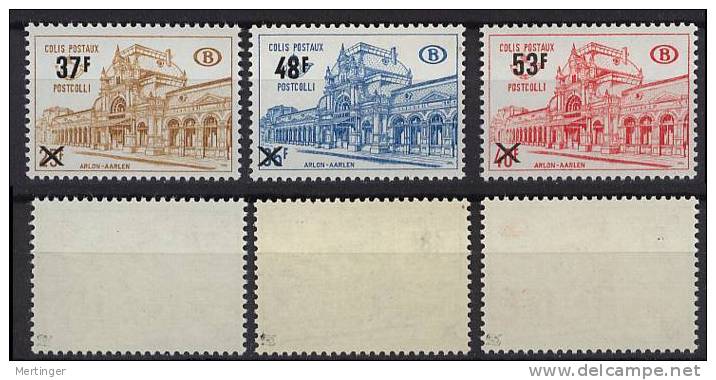 Belgien Belgium Post Paket Mi# 64-66 ** MNH - Reisgoedzegels [BA]