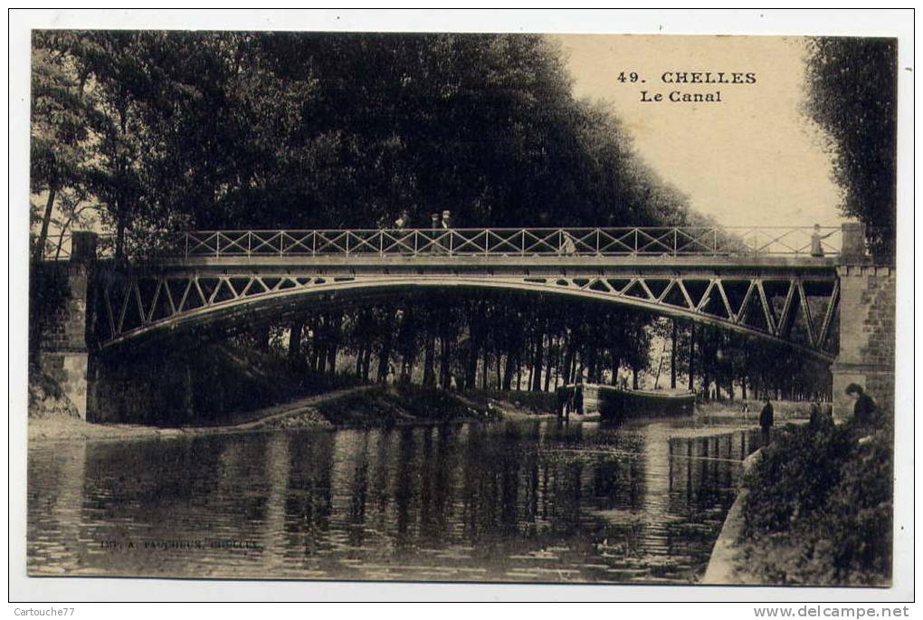 K22 - CHELLES - Le Canal (1918) - Chelles