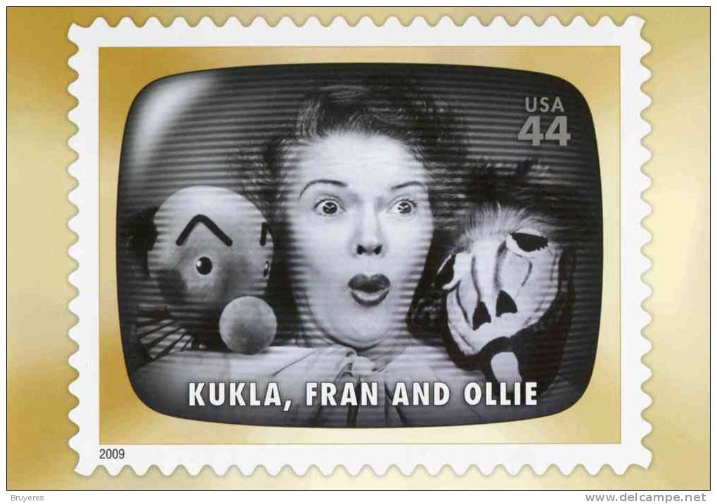 Entier Postal De 2009 Sur Carte Postale Avec  Timbre Et Illust. "Kukla, Fran And Ollie" - 2001-10