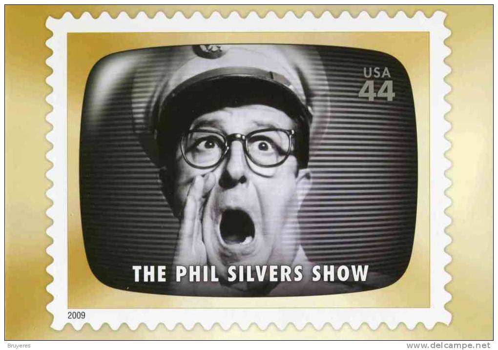 Entier Postal De 2009 Sur Carte Postale Avec  Timbre Et Illust. "The Phil Silvers Show" - 2001-10