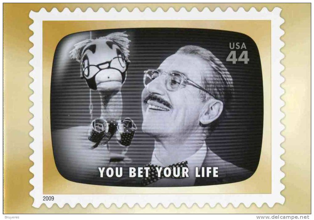 Entier Postal De 2009 Sur Carte Postale Avec  Timbre Et Illust. "You Bet Your Life" - 2001-10