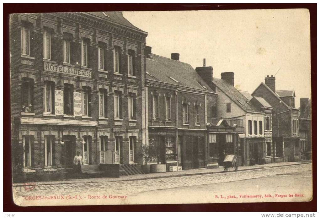 Cpa Du 76   Orges Les Eaux  Route De Gournay     SAB13 - Autres & Non Classés