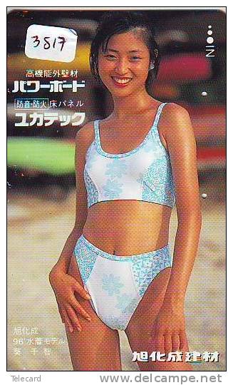 Télécarte Japon EROTIQUE (3817) EROTIC * Japan  EROTIK * BIKINI GIRL * BATHCLOTHES  *  * FEMME * SEXY LADY - Moda