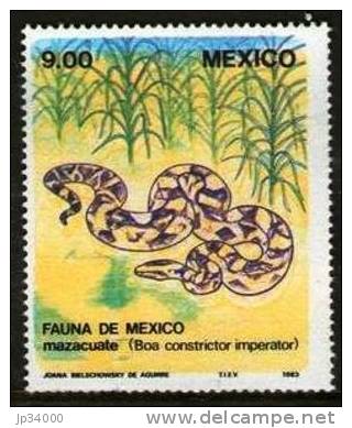 MEXIQUE Reptile  (Yvert 1024) DENTELE Neuf Sans Charniere. ** MNH - Serpents