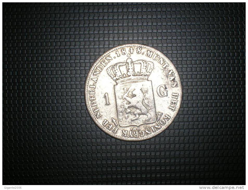 Holanda 1 Gulden 1848 (4678) - 1840-1849: Willem II.