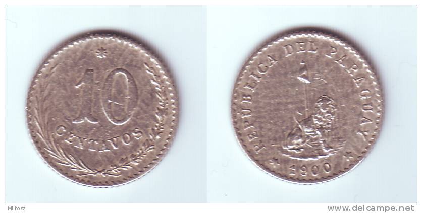 Paraguay 10 Centavos 1900 - Paraguay