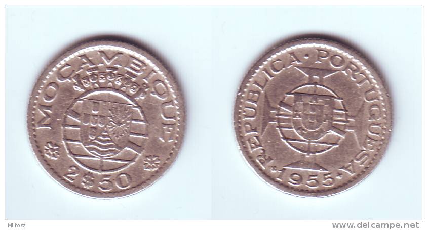 Mozambique 2 1/2 Escudos 1955 - Mozambique