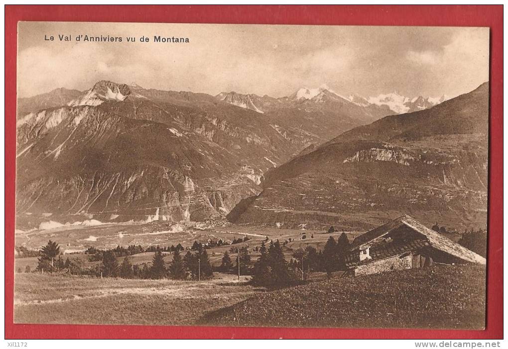 C0632 Le Val D'Anniviers Vu De Montana, Alpage Au Premier Plan. Non Circulé. Werro - Anniviers