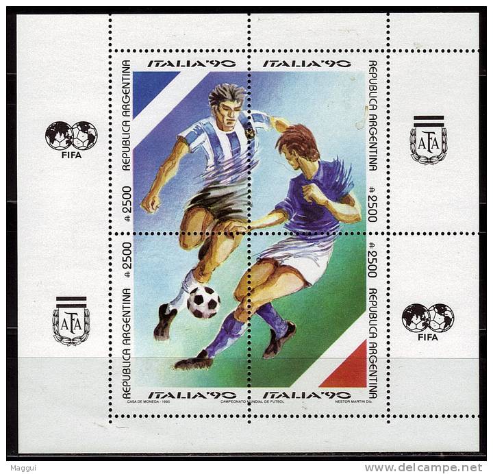 ARGENTINE  BF 42  * *  ( Cote 8e )     Cup  1990  Football  Soccer   Fussball - 1990 – Italien