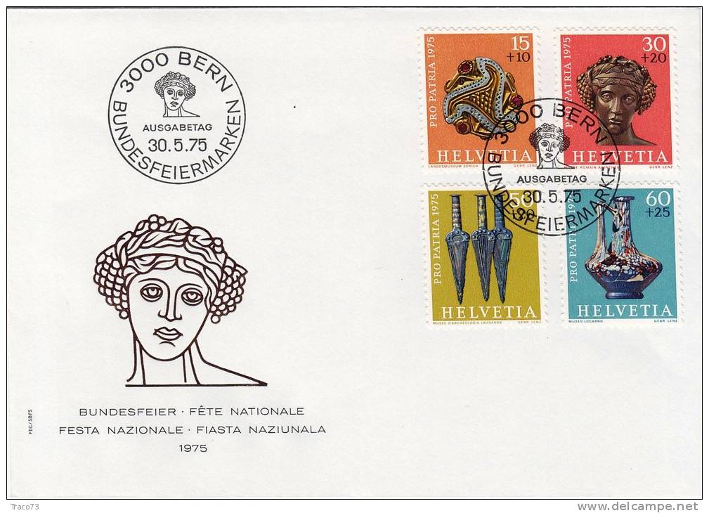 PRO PATRIA 1975  -  Cover _ Lettera - Storia Postale