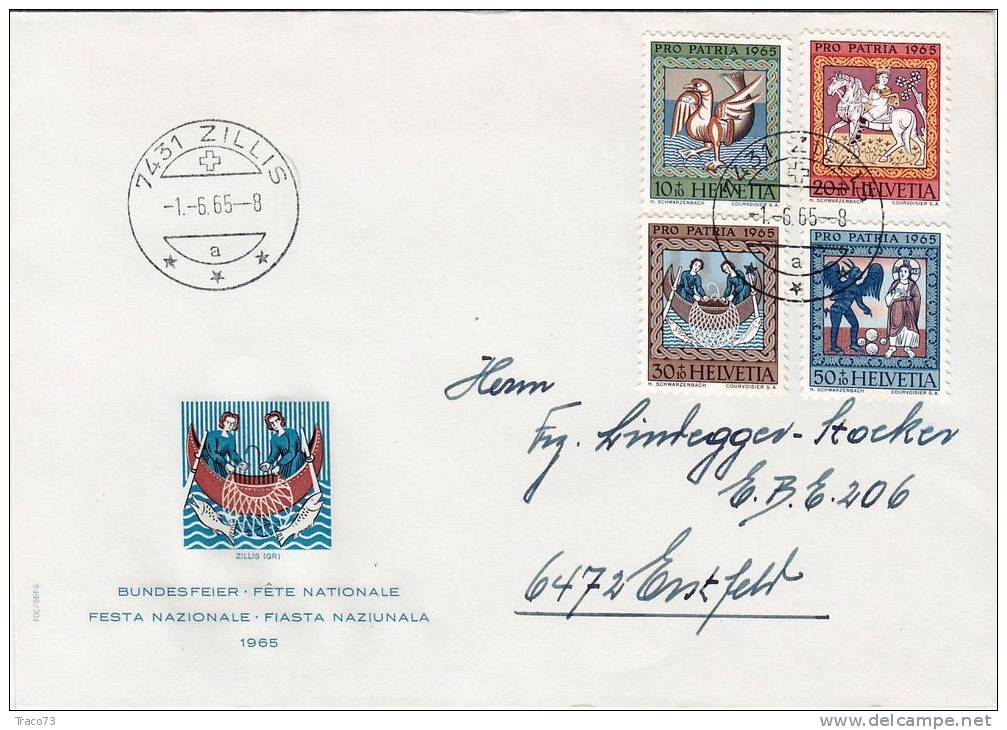 PRO PATRIA 1965  -  Cover _ Lettera - Storia Postale