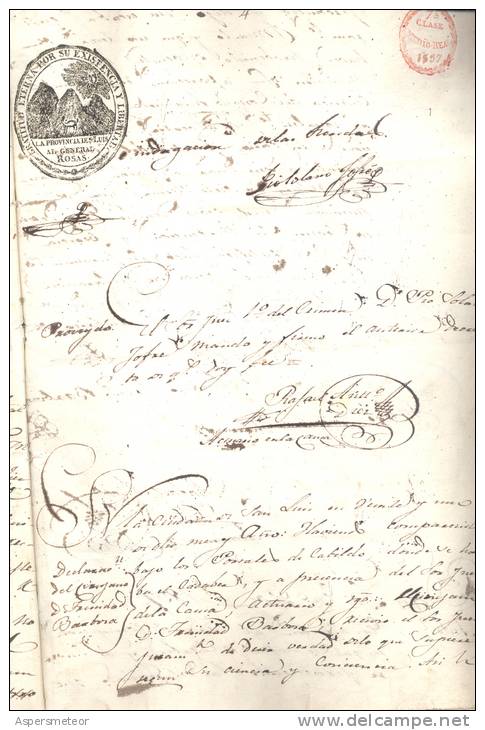 CAUSA  POR HOMICIDIO SEGUIDA CONTRA EL REO SANTIAGO FRANCISCO LABORDA CONTRA EL SOLDADO JUAN GUALBERTO CABRERA  AÑO 1837 - Historical Documents