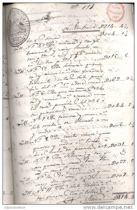 CAUSA  POR HOMICIDIO SEGUIDA CONTRA EL REO SANTIAGO FRANCISCO LABORDA CONTRA EL SOLDADO JUAN GUALBERTO CABRERA  AÑO 1837 - Historische Dokumente