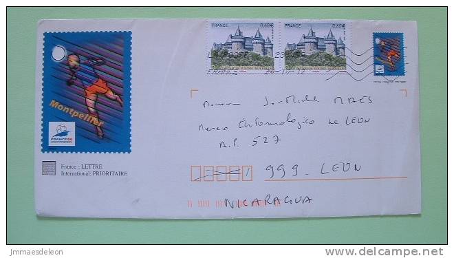 France 2012 Stationery To Nicaragua - Football Soccer - Suscino Castle - Brieven En Documenten