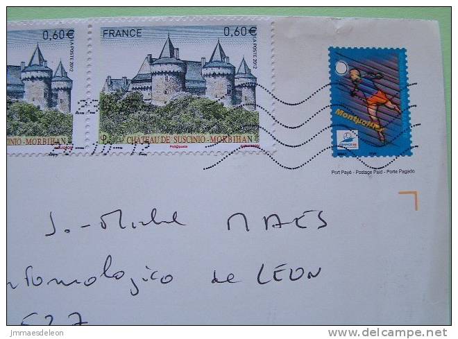 France 2012 Stationery To Nicaragua - Football Soccer - Suscino Castle - Lettres & Documents