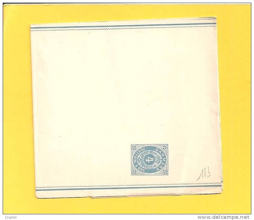 DANEMARK Entiers Postaux Lot N° 183 - Postal Stationery