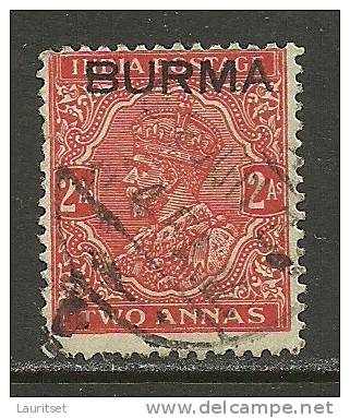 INDIA INDIEN 1937 Alte Briefmarke Mit Überdruck BURMA O - Burma (...-1947)
