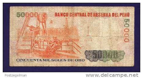 PERU 1984, Banknote, USED VG,  50.000 Soles De Oro  Km 126 - Pérou