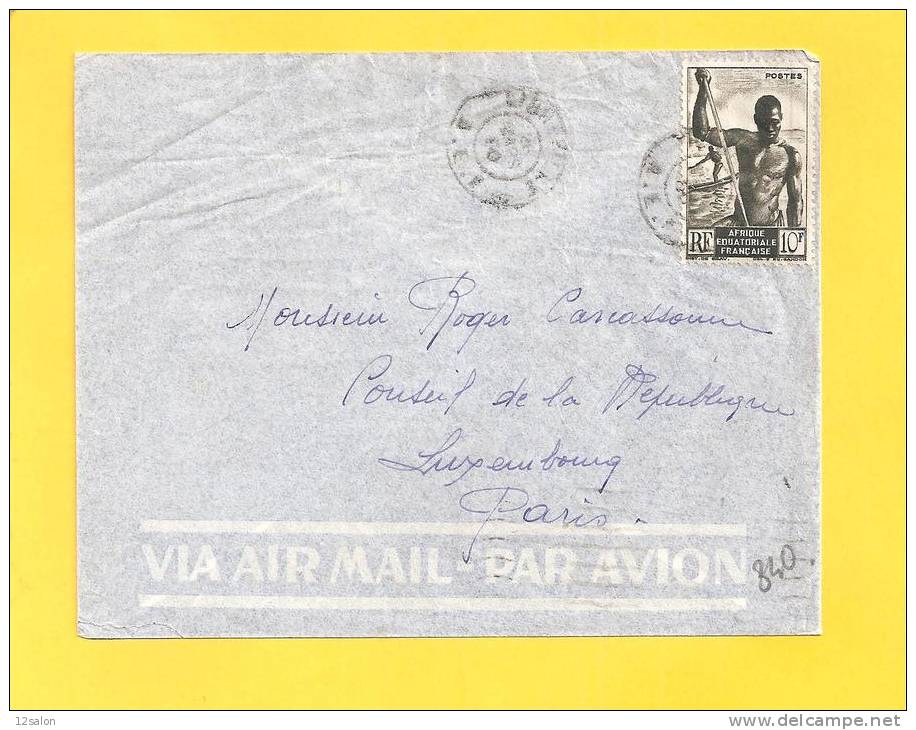 Lettre AEF Obl LIBREVILLE - Storia Postale