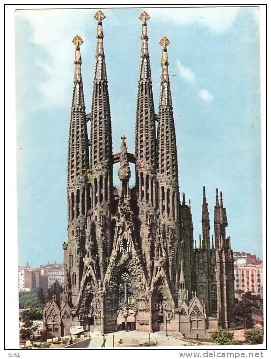 1924.  Barcelona - Barcellona - La Sagrada Familia - Barcelona