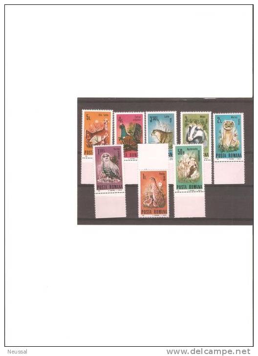 Serie De Rumania Nuevo  Animales 3563/70 - Unused Stamps