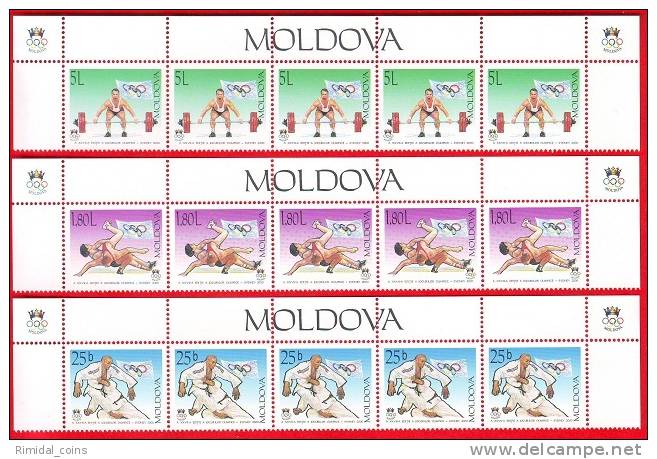 Moldova, 5 Sets / 15v., Summer Olympic Games Sydney, 2000 Rare - Summer 2000: Sydney