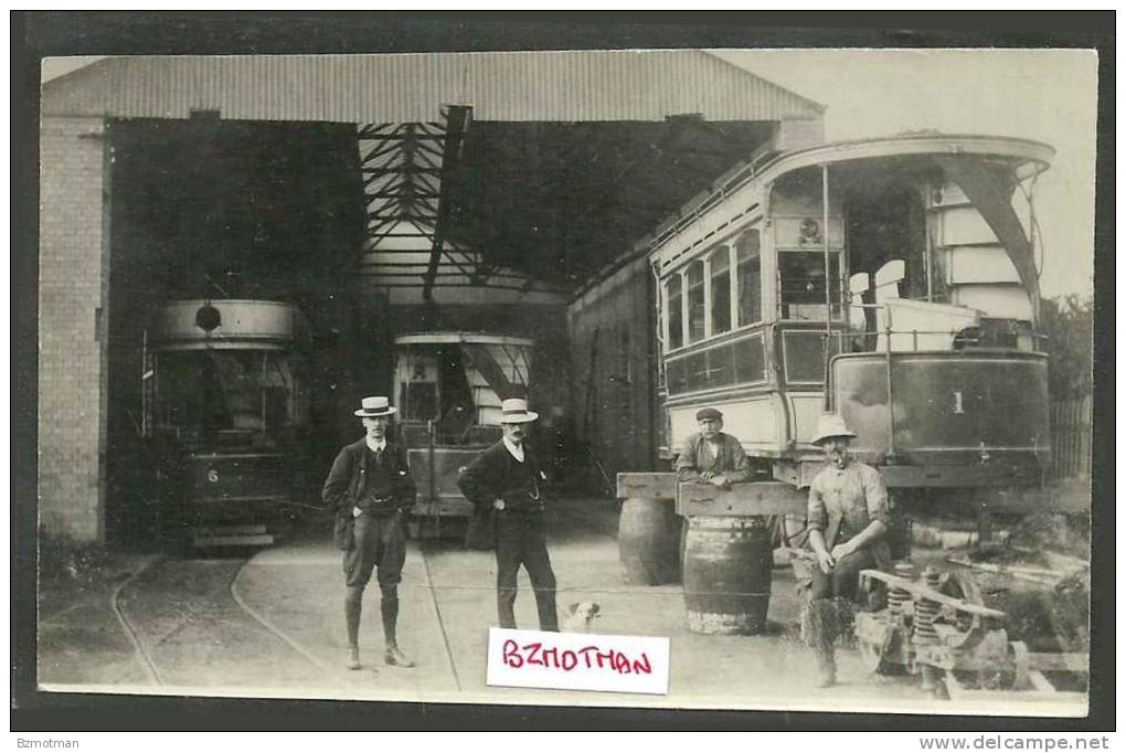 RJ176 Taunton Tramways Nos 1 & 6 In East Reach Depot - Otros & Sin Clasificación