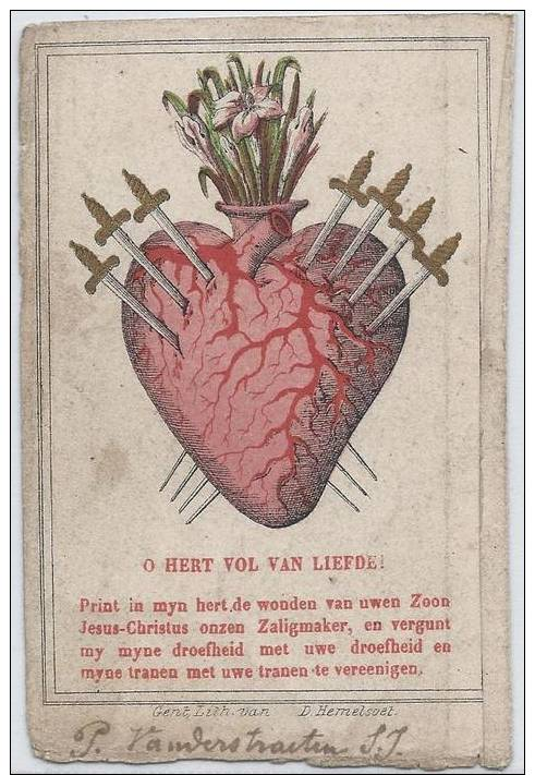 Holycard édit D. Hemelsoet - Year 1843 - Religion & Esotérisme