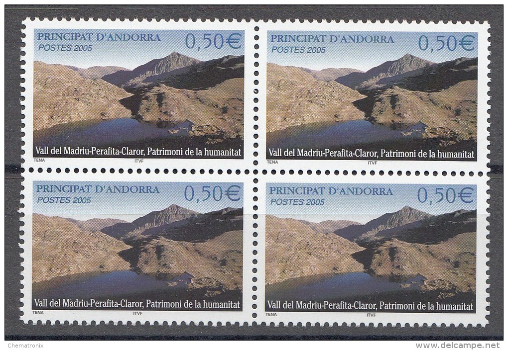 Andorra 2005 - Yvert: 604, 605, 607, 613, 614  - Bloques De 4 -  ** MNH - Neufs