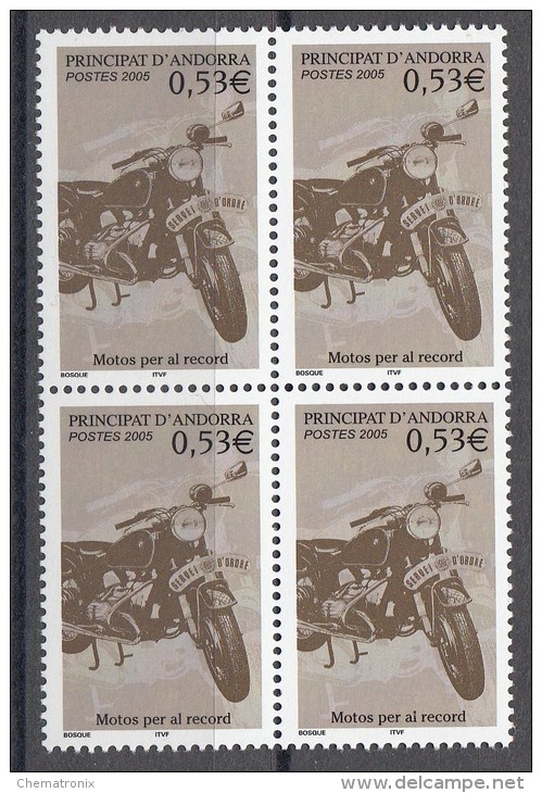 Andorra 2005 - Yvert: 604, 605, 607, 613, 614  - Bloques De 4 -  ** MNH - Ongebruikt