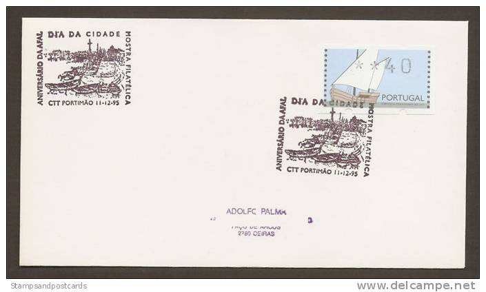 Portugal Cachet Commemoratif 1995 Expo Philatelique Portimão Algarve ATM Event Postmark Philatelic Expo - Flammes & Oblitérations