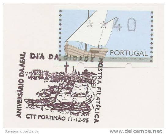 Portugal Cachet Commemoratif 1995 Expo Philatelique Portimão Algarve ATM Event Postmark Philatelic Expo - Flammes & Oblitérations