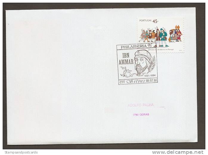 Portugal Cachet Commemoratif 1995 Ibn Ammar Islam Expo Philatelique Silves Philatelic Expo Event Postmark - Postal Logo & Postmarks