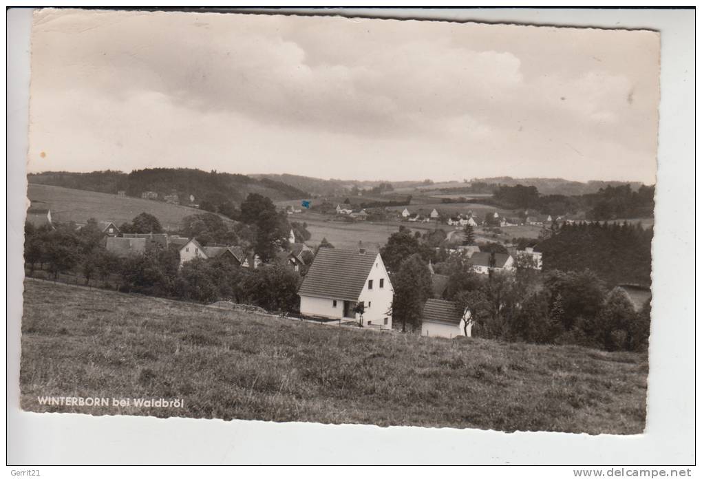 5223 NÜMBRECHT - WINTERBORN, Ortsansicht 1960 - Waldbroel