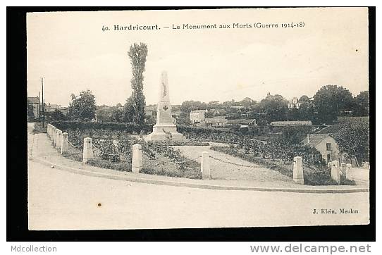 78 HARDRICOURT / Le Monument Aux Morts / - Hardricourt