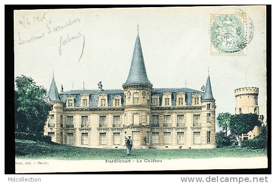 78 HARDRICOURT / Le Château / BELLE CARTE COULEUR - Hardricourt