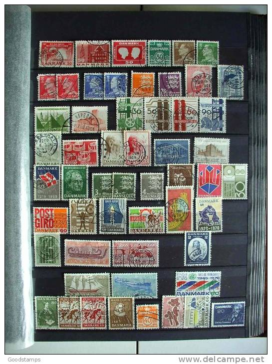 Denmark Used Collection , 3x A4 Pages, Over 150 Stamps From Old To Modern,no Stockbook , All Photos ! LOOK !!! - Collezioni
