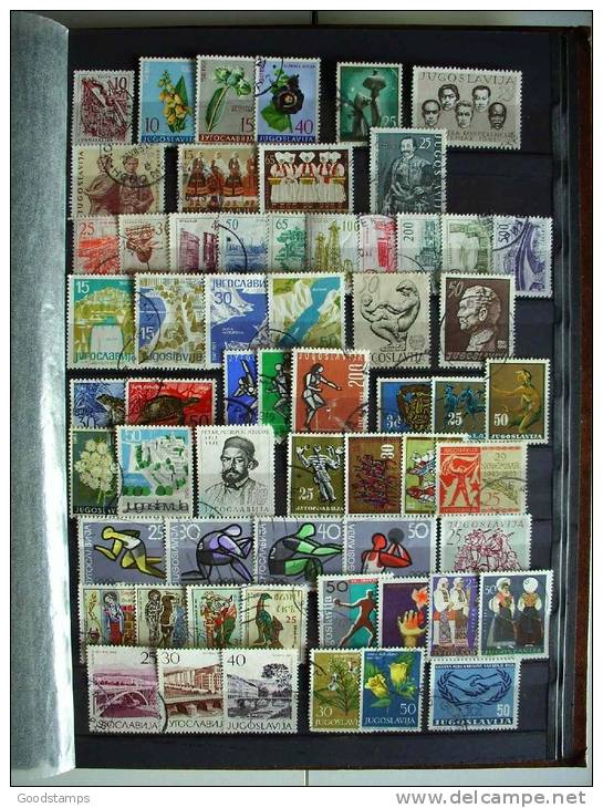 Yugoslavia Used Collection , 5XA4 Pages, Over 280 Stamps From Old To Modern,no Stockbook , All Photos ! LOOK !!! - Collezioni & Lotti