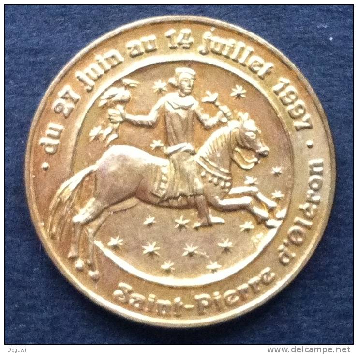 1,5 Euro Temporaire Precurseur SAINT-PIERRE D´OLERON, 1997,  4000 Ex. Only, RRRR, Bronce, Nr. 649 - Euros Of The Cities