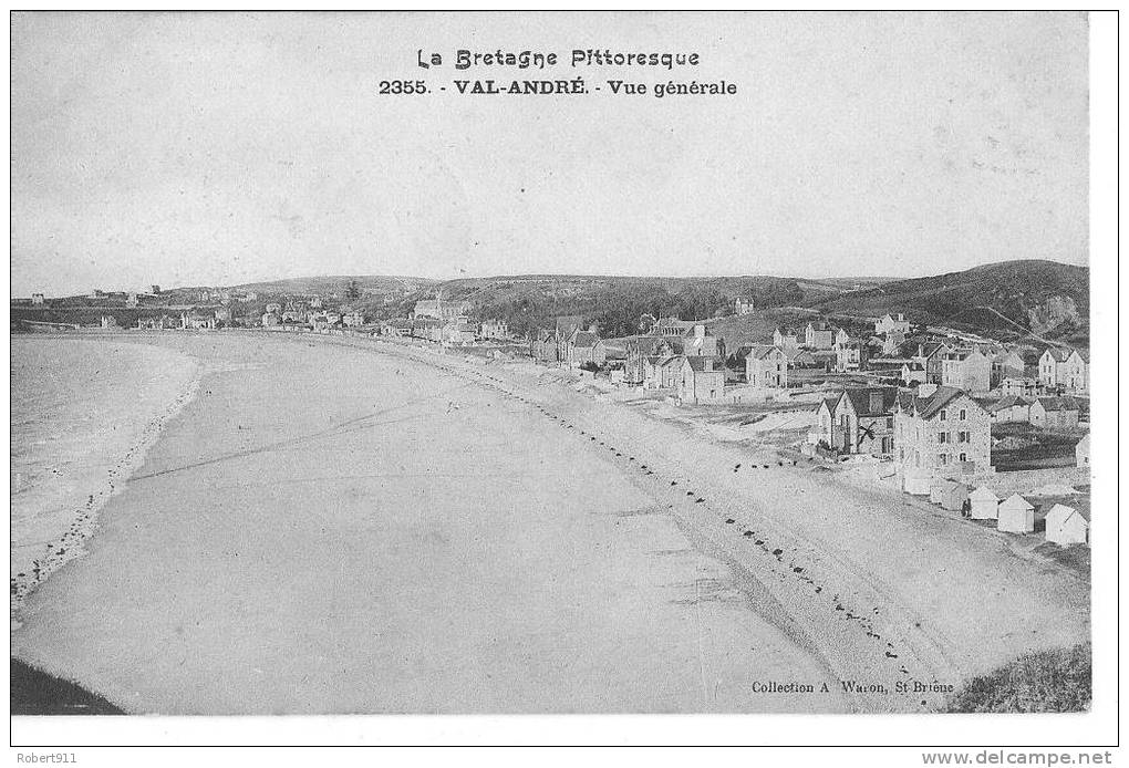 LE VAL ANDRE : Vue Générale - Belle CPA Postée En 1908 - Pléneuf-Val-André