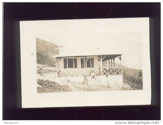 Carte Photo Haïti Kiuskoff à 20 Kms De Port Au Prince , Maison Construite En 1920 - Haïti
