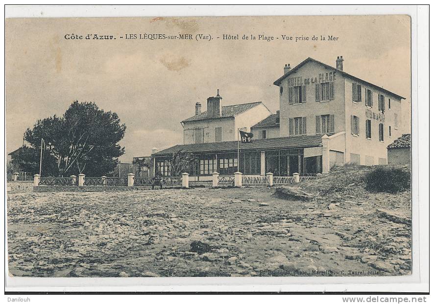 83 // LES LECQUES   Hotel De La Plage, Vue Prise De La Mer - Les Lecques