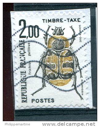 France 1982 - Taxe YT 107 (o) Sur Fragment - 1960-.... Gebraucht