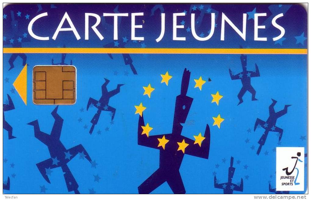 FRANCE CARTE A PUCE CHIP CARD CARTE JEUNE NUMEROTEE NEUVE MINT - Ausstellungskarten