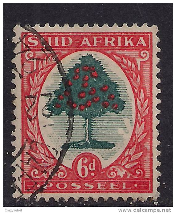 South  Africa 1937 - 46 KGV1 6d Green & Orange Used.( E991 ) - Oblitérés