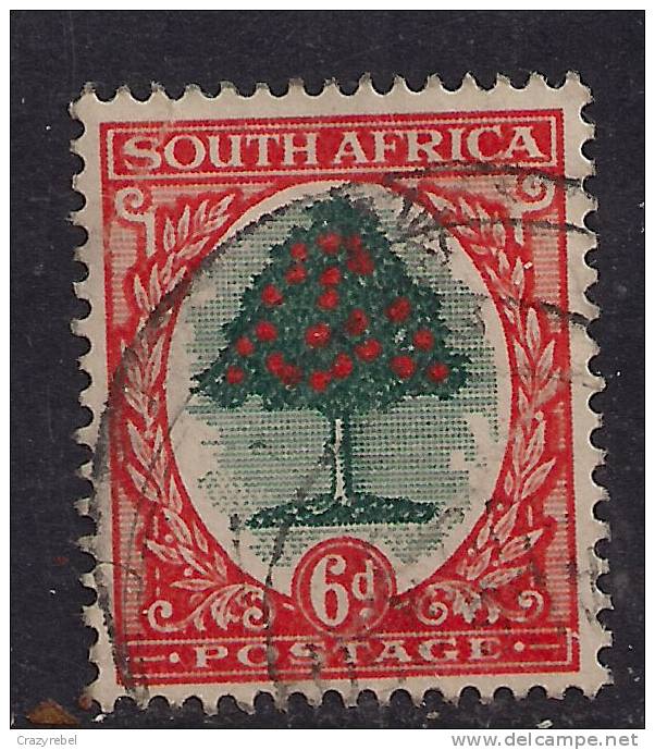 South  Africa 1937 - 46 KGV1 6d Green & Orange Used  ( F502 ) - Oblitérés