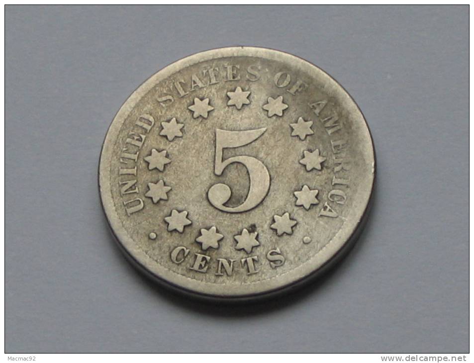 5 Five Cents 1868 - United States Of America - USA -. - Unclassified